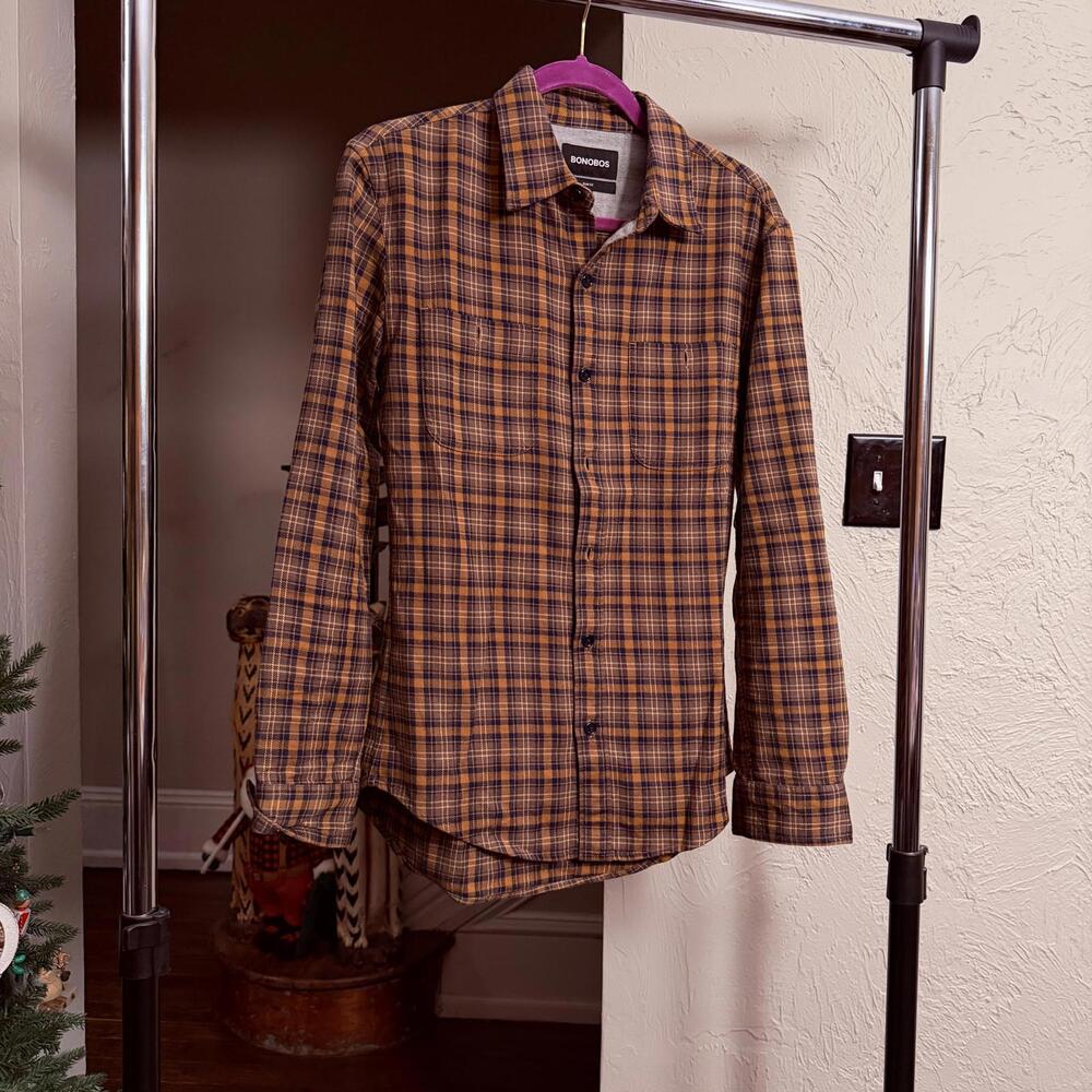 Bonobos Slim Fit Plaid Casual Shirt - Small